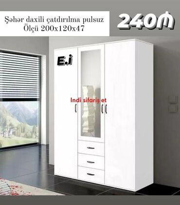 Divanlar: Yeni, Düz dolab, Qarderob, paltar dolabı