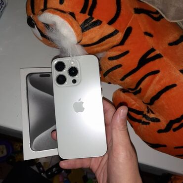 наушники apple iphone 5: IPhone 15 Pro, Б/у, White Titanium, Зарядное устройство, Коробка, 95 %