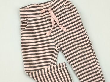 krótkie spodenki w kwiaty: Sweatpants, Lupilu, 9-12 months, condition - Very good