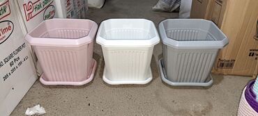 Bitkilər üçün dibçəklər: Dibcek qabi yuvarlaq gul qabi yuvarlaq dibcekqabi kvadrat gul qabi — 25