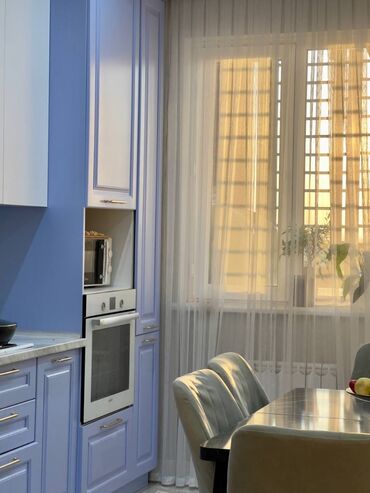 манас квартиры: 1 комната, 43 м², Элитка, 9 этаж, Евроремонт