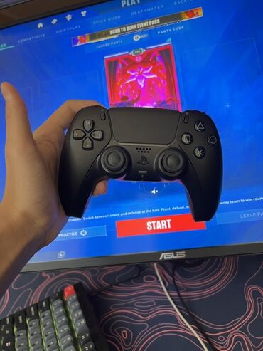 Геймпады (Джойстики): Геймпад Sony PlayStation DualSense (PS5), цвет: чёрный. - Фирменный