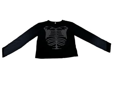 брендовая мужская одежда бишкек: Лонгслив, цвет - Черный, S