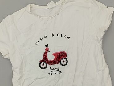 biała sukienka letnia mini: T-shirt, Zara, 10 years, 134-140 cm, condition - Good