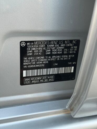 Mercedes-Benz: Mercedes-Benz M-Class: 1998 г., 3.2 л, Автомат, Бензин, Внедорожник — 11