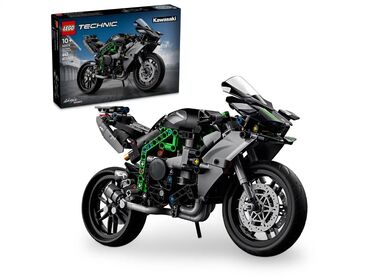 на 9 лет: Lego Technic 42170 Мотоцикл 🏍️ Kawasaki Ninja H2R643 детали
