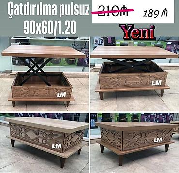 ikinci əl stollar: Düz masa, Transformer, Təkərsiz, Laminat, Zəmanətsiz — 1