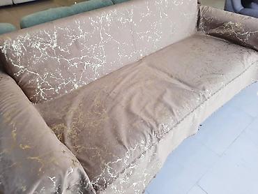 divan ortuleri: Mərmər naxışlı universal divan örtüsü - Material: yumşaq, sıx — 2