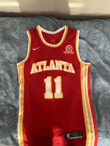 баскетбольная одежда: Баскетбольная Джерси NBA Атланта Хокс №11 Трей Янг красная.Качество