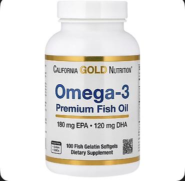 lonpasin kapsula: California Gold Nutrition Omega-3 Premium Fish Oil – qida əlavəsi - — 1