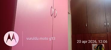 Digər dolablar: İkiqapılı divar şkafı – çəhrayı - Material: laminat/MDF tipli lövhə - — 2