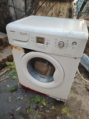 naxis masini: Beko markalı ağ rəngli paltaryuyan maşın. Bu model 5 kq tutuma — 4