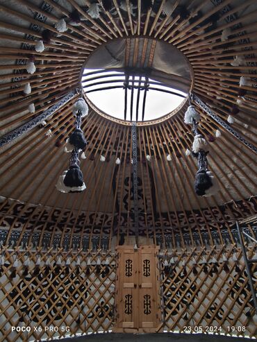 Продажа юрт: Продажа юрты, Каркас Деревянный, 100 баш, Диаметр: 7 метров — 15