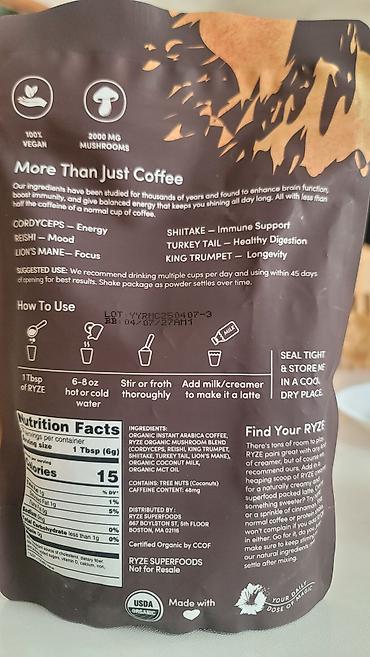 горилла энергетик номер телефона: RYZE Mushroom Coffee — органический грибной кофе в порошке Формат: - — 2