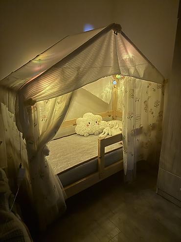 Детские односпальные кровати: В комплекте матрас,подушки,игрушки,гирлянда Детская кровать-домик из at lalafo.kg — 6 Детские односпальные кровати: В комплекте матрас,подушки,игрушки,гирлянда Детская кровать-домик из — 6