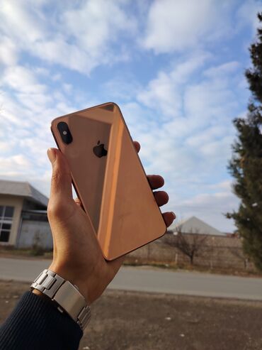 iphone 5 купить: IPhone Xs Max, 256 ГБ, Matte Gold, Отпечаток пальца, Face ID