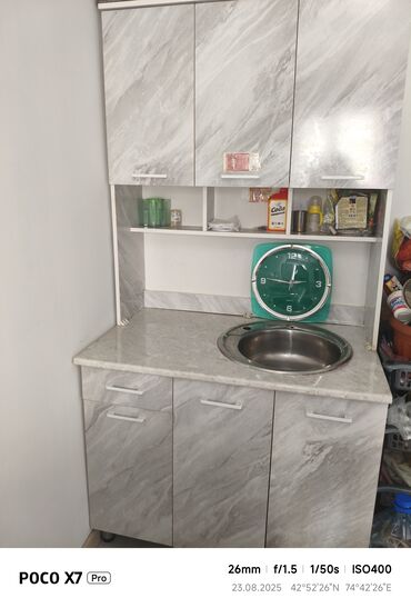 кухонный шкаф для посуды напольный: Кухонный шкаф, Б/у, Навесной, С мойкой