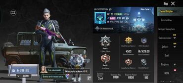 ZX: PUBG Mobile hesabı – yüksək səviyyəli kolleksiya və statistikalar -