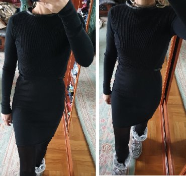 Haljine: Diane von Furstenberg - DVF original crna zimska haljina sa detaljima — 4