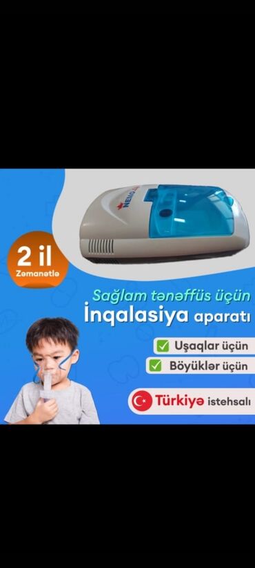 İnqalyatorlar, nebulizerlər: ☑️ Yeni̇ ☑️ türki̇yə i̇stehsali ☑️1il zəmanət ☑️2maskasi̇ var(böyük