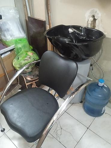 Salon, tibbi mebel dəsti: Salon üçün saç yuma dəsti - Qara rəngli, dərin kasa tipli yuma — 2