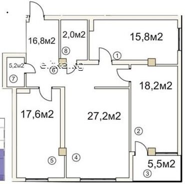 Продажа квартир: 3 комнаты, 108 м², Индивидуалка, 12 этаж — 12