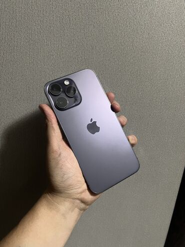 iphone 14 про макс цена в бишкеке: IPhone 14 Pro Max, Колдонулган, 1 ТБ, Deep Purple, Заряддоочу түзүлүш, Кабель, Куту, 80 %