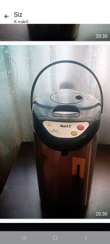 elektrik samovar qiymeti: Salam. Metbext ucun Electric Thermos Pot (QUICKS) 3litr satilir. Cox