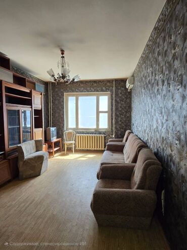 квартира дом кара балта: 2 комнаты, 50 м², 106 серия, 7 этаж, Старый ремонт