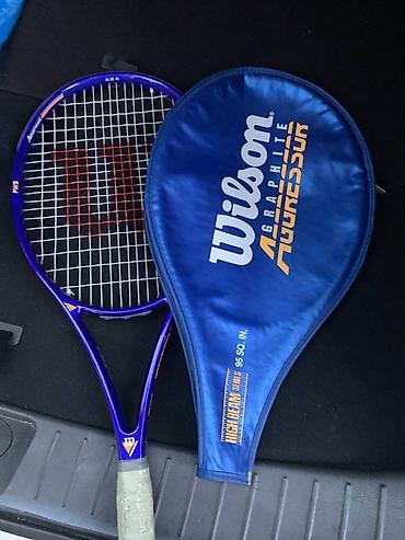 Ракетки: Теннисная ракетка Wilson Graphite Aggressor + фирменный чехол — 1