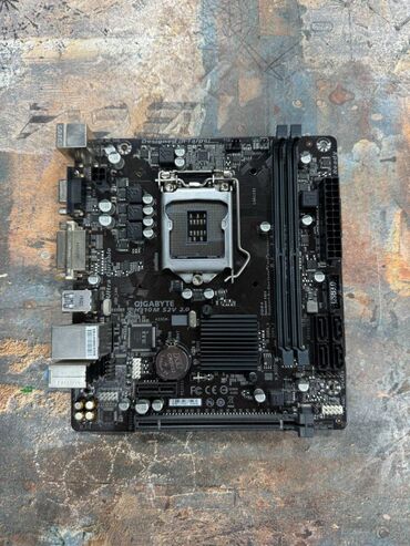 Материнские платы: Материнская плата, Б/у, Gigabyte, LGA1151 v2, Micro-ATX, Для ПК