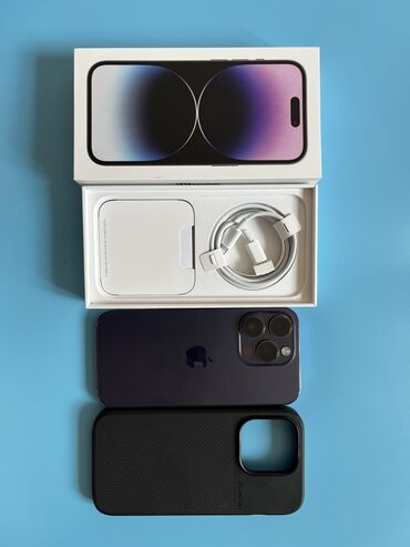 iphone 8 купить: IPhone 14 Pro, Б/у, 128 ГБ, Deep Purple, Защитное стекло, Чехол, Кабель, 88 %