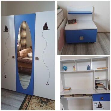 Avtokreslolar: Oğlan üçün, İşlənmiş, Yazı masası, Dolab, Tumba