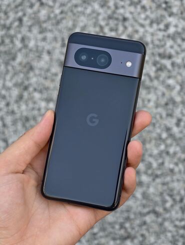 чехол на pixel: Google Pixel 8, Колдонулган, 128 ГБ, түсү - Кара, Бөлүп төлөө менен, 2 SIM