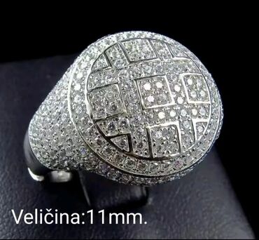 Prstenje: Muški prsten, Materijal: Hirurški čelik, Cirkon na lalafo.rs — 9 Prstenje: Muški prsten, Materijal: Hirurški čelik, Cirkon — 9