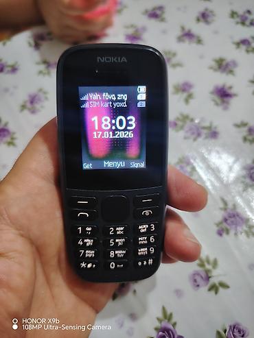 nokia sensor: Nokia 105 4G, rəng - Qara, İki sim kartlı — 1