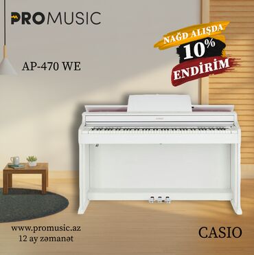elektron piano: Casio AP-470 WE Celviano ( 88 klaviş ağ elektro piano pianino