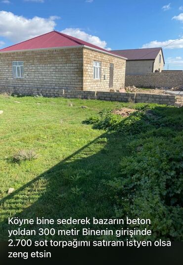 tor: Köyne bine sederek bazarin beton yoldan 300 metir Binenin girisinde