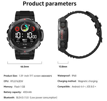 Ručni satovi: Smart watch, Unisex — 2