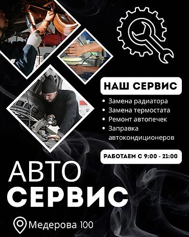 Автосервис Услуги: - Замена радиатора - Замена термостата - Ремонт