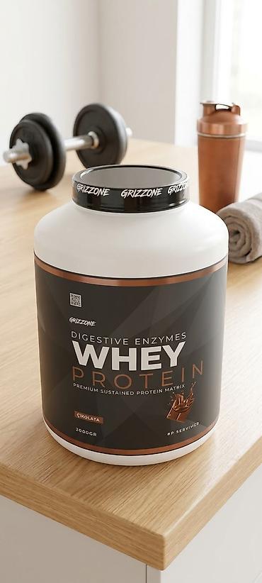 Protein: Məhsul: Grizzone Whey Protein – həzm fermentləri ilə Dad: Şokolad — 1