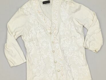 ażurowy kardigan na drutach: Women`s knitwear, XS (EU 34)