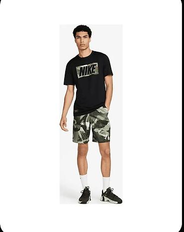 leopard 5: Мужская футболка, S, Nike, Новый, цвет - Черный, Платная доставка — 3