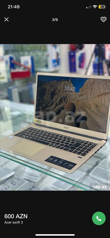 xiaomi redmi note 8 128gb kontakt home: Yeni Acer Swift, 15.6 ", Intel Core i7, 256 GB, Ödənişli çatdırılma, Ünvandan götürmə