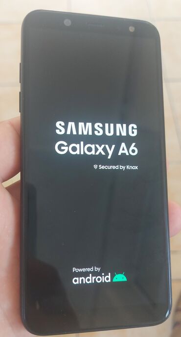 samsung galaxy a6: Samsung Galaxy A6, 32 GB, rəng - Qara, İki sim kartlı, Sensor, Barmaq izi