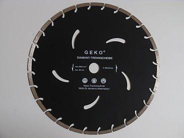 Rezne i brusne ploče: GEKO dijamantska rezna ploča – segmentisana, za suvo i mokro sečenje — 1