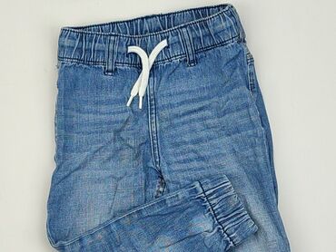 spodnie z szerokimi nogawkami jeansy: Spodnie jeansowe, 2-3 lat, 98, stan - Dobry