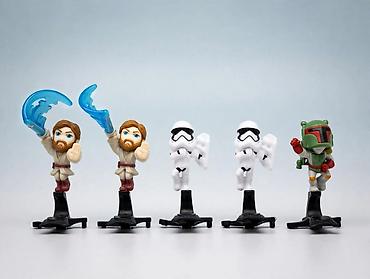 звездные воины: Коллекция мини-фигурок в стиле Star Wars на подставках-клипсах — 1