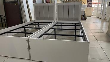 Односпальные кровати: Кровати размер200×90см каркас железный, круговой ПВХ. Матрац — 10