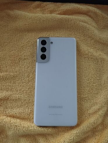телефон флай кэт: Samsung Galaxy S21 5G, Б/у, 256 ГБ, цвет - Белый, 1 SIM
